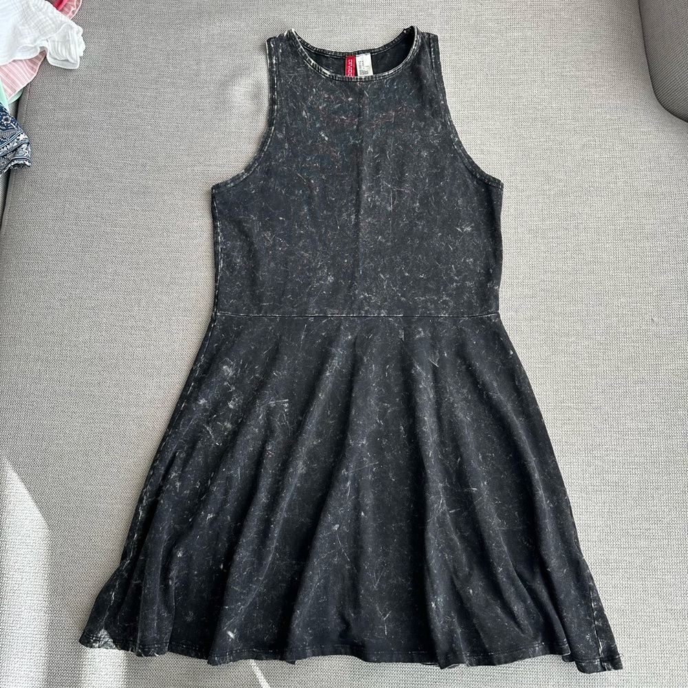 Black High Neck Dress